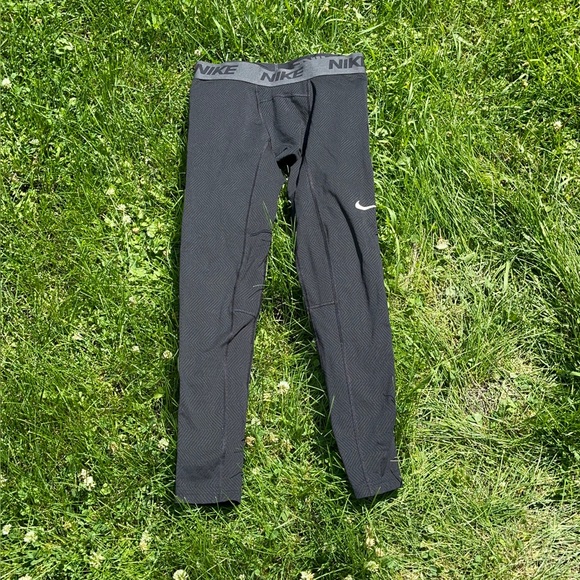 Nike mens combat Black Leggings pro running athletic apparel with ergonomic dsgn - Picture 1 of 4
